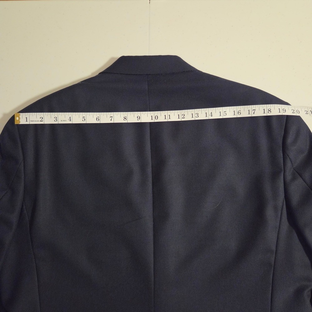 Hart Schaffner Marx Gold Trumpeter Navy Blue Blazer 42R Made in USA Sport Coat - Picture 12 of 15